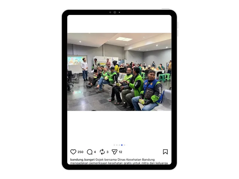 Pemeriksaan Kesehatan Gratis Mitra Gojek Bandung Gallery 2