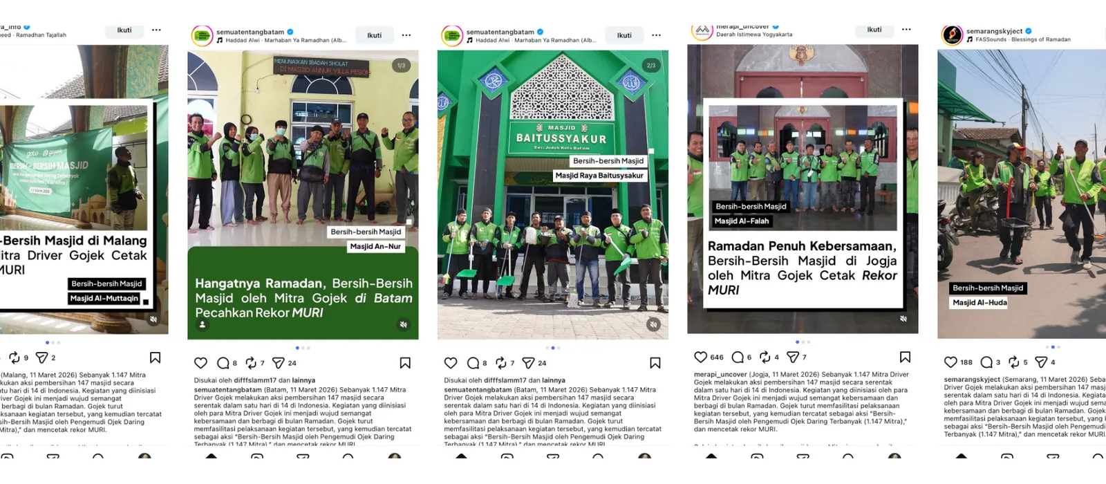 Mitra Gojek Bersih-Bersih Masjid Gallery 3