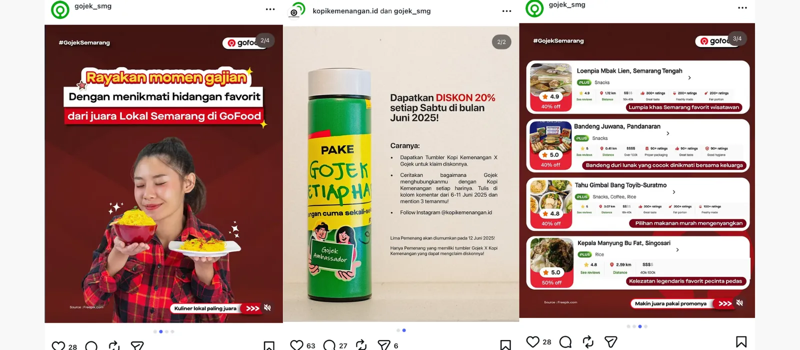 Social Media Management Gojek Semarang Hero