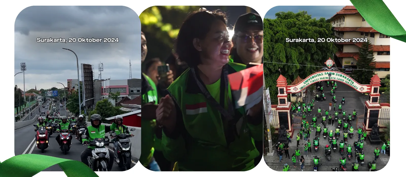 Dokumentasi Penyambutan Presiden ke-7 RI Joko Widodo bersama Driver Gojek Solo Raya Hero