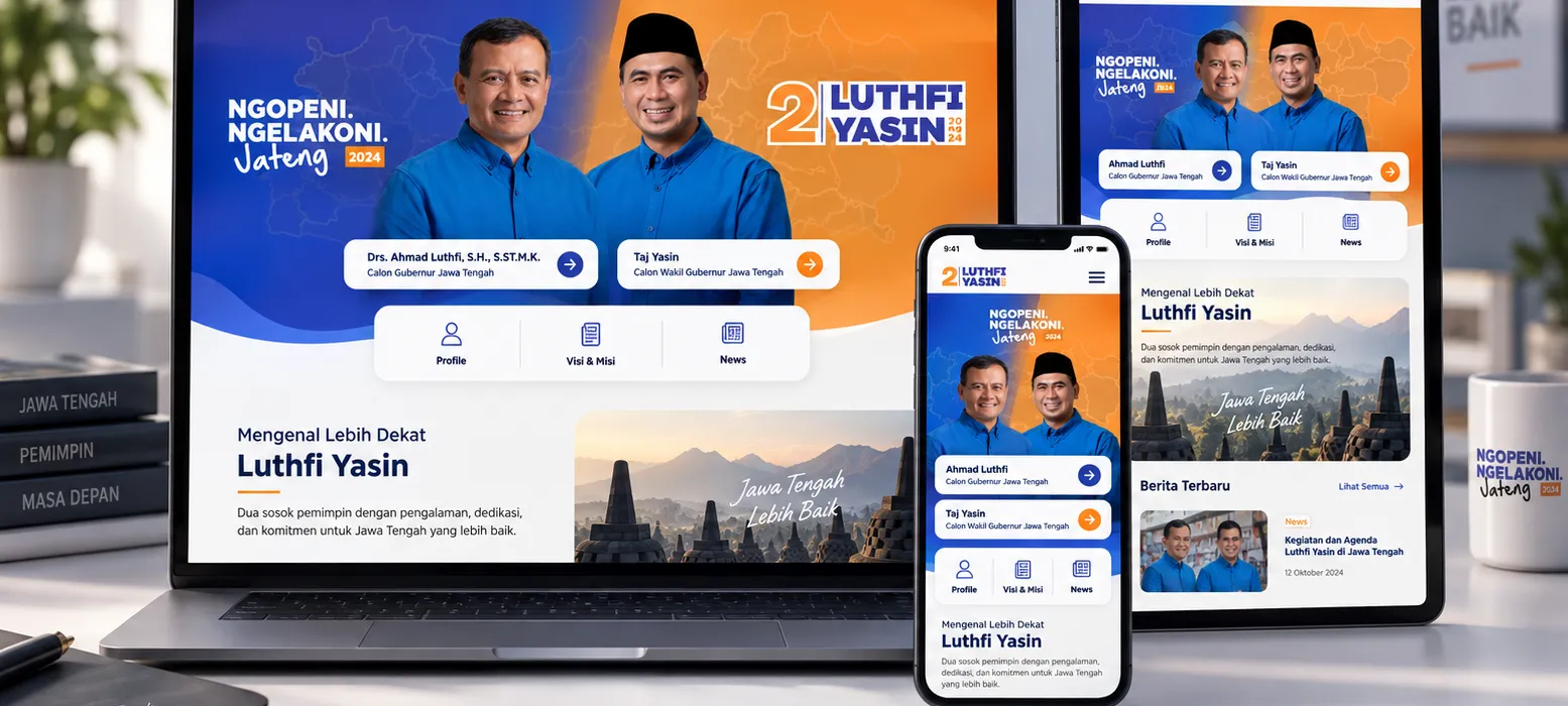 Luthfi Yasin Official Website Hero