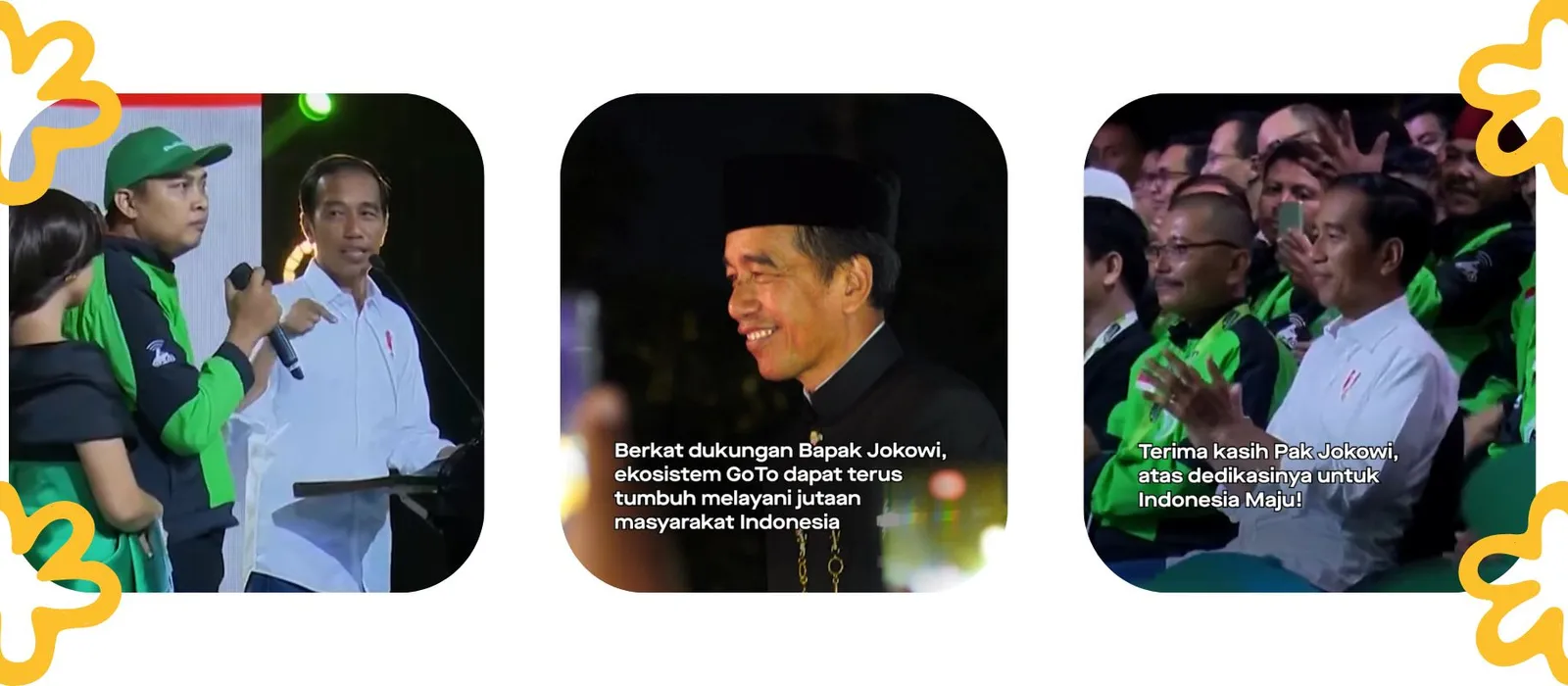 Dokumentasi Penyambutan Presiden ke-7 RI Joko Widodo bersama Driver Gojek Solo Raya Gallery 3