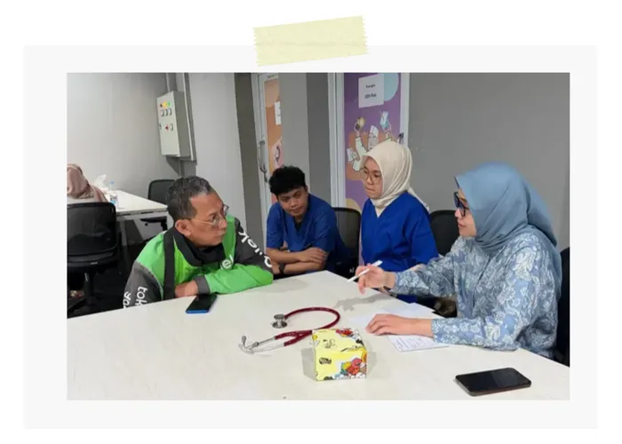 Pemeriksaan Kesehatan Gratis Mitra Gojek Bandung