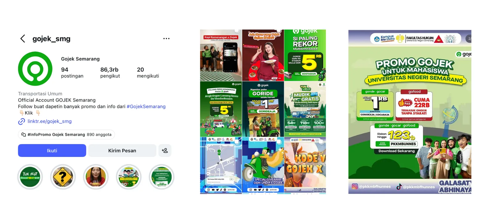Social Media Management Gojek Semarang Gallery 3